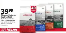 Rural King Diamond Naturals Dry Dog Food offer