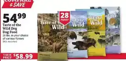 Rural King Taste of the Wild Dry Dog Food offer