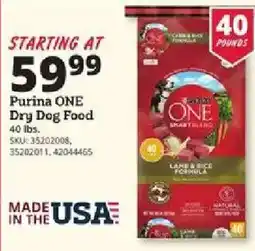 Rural King Purina ONE Dry Dog Food offer