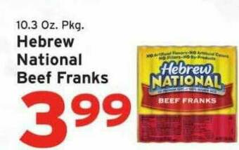Hannaford Hebrew National Beef Franks offer