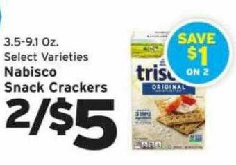 Hannaford Nabisco Snack Crackers offer