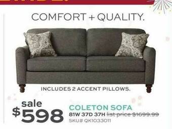 Slumberland Furniture Coleton Sofa offer