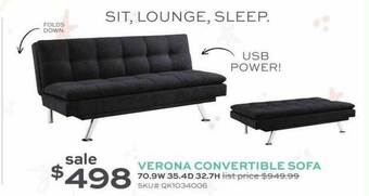 Slumberland Furniture Verona Convertible Sofa offer