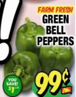 Western Beef FARM FRESH GREEN BELL PEPPERS offer