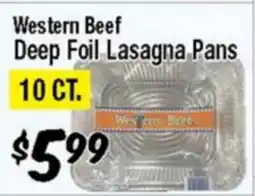 Western Beef Western Beef Deep Foil Lasagna Pans offer