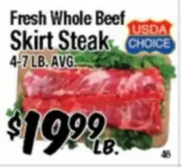 Western Beef Fresh Whole Beef Skirt Steak offer