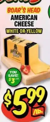 Western Beef BOAR'S HEAD AMERICAN CHEESE offer
