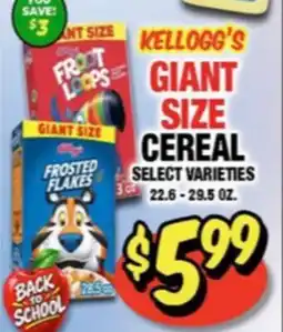 Western Beef KELLOGG'S GIANT SIZE CEREAL offer