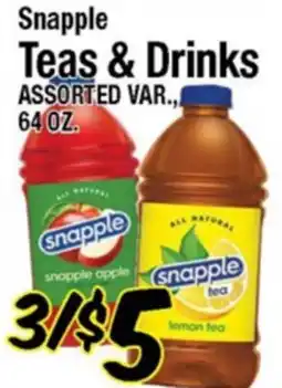 Western Beef Snapple Teas & Drinks offer