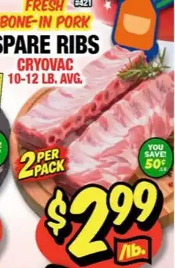 Western Beef SPARE RIBS offer