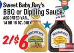 Western Beef Sweet Baby Ray's BBQ or Dipping Sauce offer