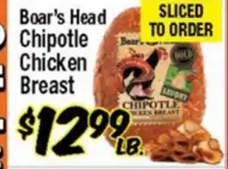 Western Beef Boar's Head Chipotle Chicken Breast offer