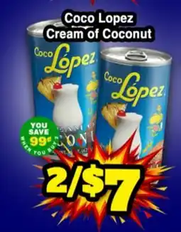 Western Beef Coco Lopez Cream of Coconut offer