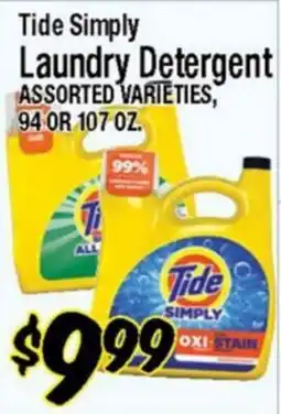 Western Beef Tide Simply Laundry Detergent offer