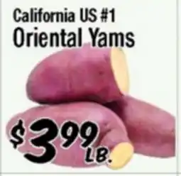 Western Beef California US #1 Oriental Yams offer