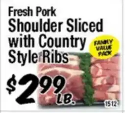 Western Beef Fresh Pork Shoulder Sliced with Country Style Ribs offer