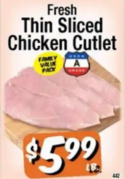 Western Beef Fresh Thin Sliced Chicken Cutlet offer
