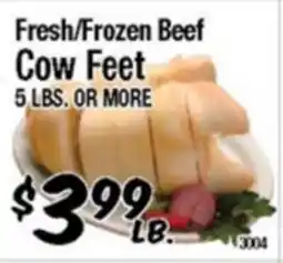 Western Beef Fresh/Frozen Beef Cow Feet offer