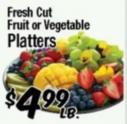 Western Beef Fresh Cut Fruit or Vegetable Platters offer