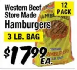 Western Beef Western Beef Store Made Hamburgers offer