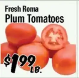 Western Beef Fresh Roma Plum Tomatoes offer