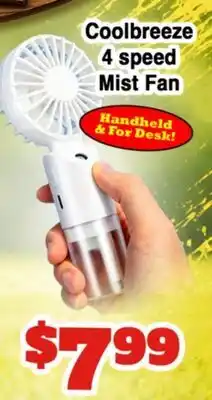 Western Beef Coolbreeze 4 speed Mist Fan offer