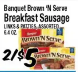 Western Beef Banquet Brown 'N Serve Breakfast Sausage offer