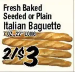 Western Beef Fresh Baked Seeded or Plain Italian Baguette offer