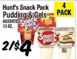 Western Beef Hunt's Snack Pack Pudding & Gels offer