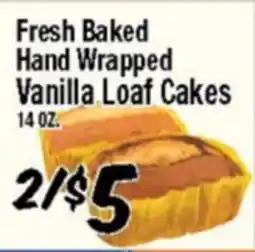 Western Beef Fresh Baked Hand Wrapped Vanilla Loaf Cakes offer