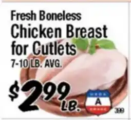 Western Beef Fresh Boneless Chicken Breast for Cutlets offer