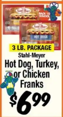 Western Beef Stahl-Meyer Hot Dog, Turkey, or Chicken Franks offer