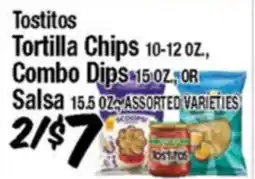 Western Beef Tostitos Tortilla Chips 10-12 OZ., Combo Dips 15 OZ., OR Salsa 15.5 OZ offer