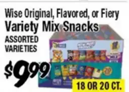 Western Beef Wise Original, Flavored, or Fiery Variety Mix Snacks offer