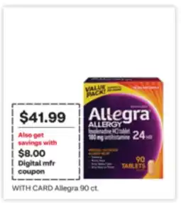 CVS Allegra 90 ct offer