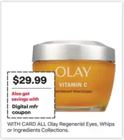 CVS ALL Olay Regenerist Eyes, Whips or Ingredients Collections offer