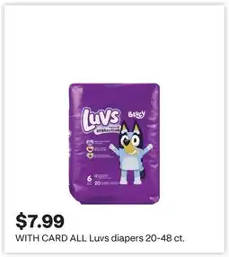 CVS ALL Luvs diapers 20-48 ct offer