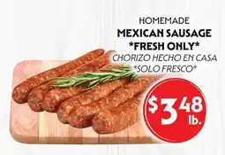 La Chiquita Food Market HOMEMADE MEXICAN SAUSAGE offer