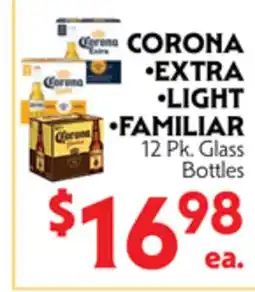 La Chiquita Food Market CORONA EXTRA • LIGHT • FAMILIAR offer