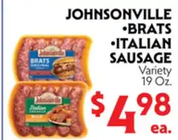 La Chiquita Food Market JOHNSONVILLE BRATS • ITALIAN SAUSAGE offer