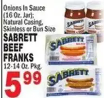 Sabrett beef franks