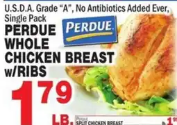 Bravo Supermarkets Perdue whole chicken breast w/ribs offer