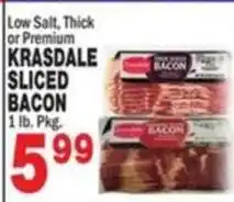 Bravo Supermarkets Krasdale sliced bacon offer