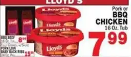 Bravo Supermarkets Lloyd's pork or bbq chicken offer