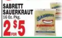 Bravo Supermarkets Sabrett sauerkraut offer