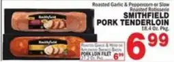 Bravo Supermarkets Smithfield roasted garlic & pepper corn or slow roasted rotisserie pork tenderloin offer