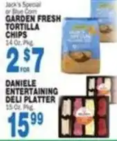 Bravo Supermarkets Jack's Special or Blue Corn Garden Fresh Tortilla Chips offer