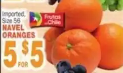 Bravo Supermarkets Frutas Chile navel oranges offer