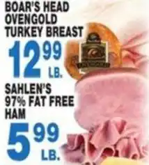 Boar's Head ovengold turkey breast