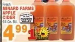 Bravo Supermarkets Minard Farms Apple Cider offer